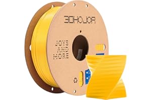 3DHoJor PLA High Speed Printer Filament 1.75mm 1kg Cardboard Spool (2.2lbs) Rapid PLA to 5X Faster Printing Filament Dimensional Accuracy +/- 0.02 mm Fits for Most FDM 3D Printer-Yellow