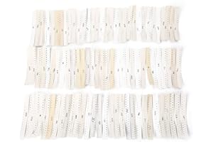 1800Pcs 0603 SMD Resistor Kit 1% Tolerance Chip Resistors Assortment Electronic Component Set for Industrial Equipment Repair