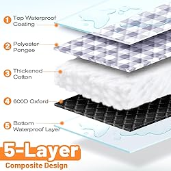 TigeJoy Extra Large Picnic Blanket Waterproof