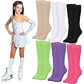 Giegxin 6 Pairs Socks Cotton Compression Roller Skate Socks For Sport Women Girl Youth