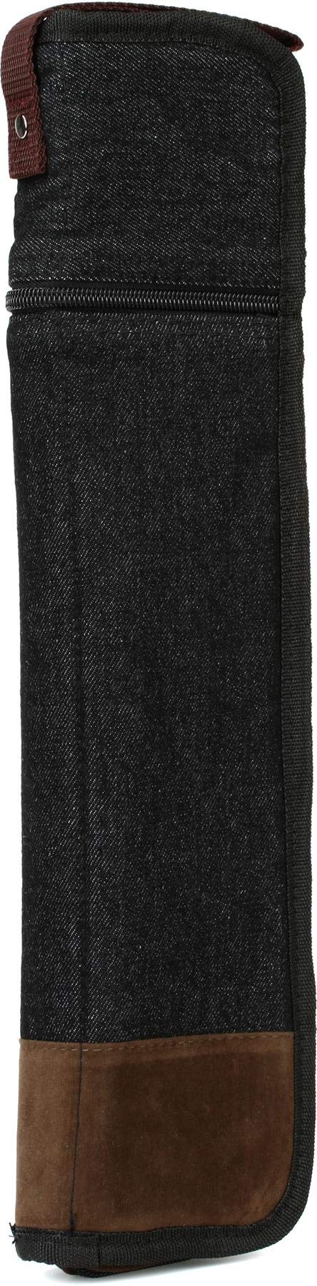 TAMA Powerpad Designer Stick Bag - Black Denim Small (TSB12DBK), 6 Pairs of Sticks