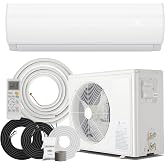 Manastin 12000BTU Mini Split AC &amp; Heating System, 19 SEER2, 115V | High‑Efficiency Wall‑Mounted Ductless Inverter AC Unit with Heat Pump, Dual Cooling &amp; Heating up to 750 Sq. Ft.