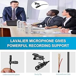 Sujeetec Pro Lavalier Microphone Lapel Microphone