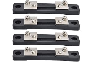 4Pcs Current Shunt 50A, Alloys Large Accuracy Grade (0.5) for Various Current Measuring Needs