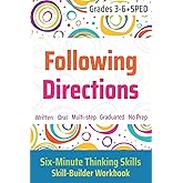 Following Directions (Grades 3-6 + SPED): Six-Minute Thinking Skills