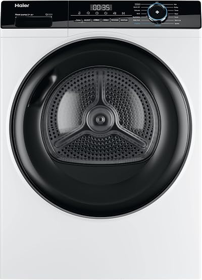 Haier HD80-A2939 Freestanding Heat Pump Tumble Dryer 8kg A++ White