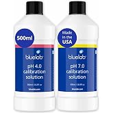 Bluelab pH 4.0 + 7.0 Calibration Solution Kit (500 ml Each) | For pH Meters and pH Pens - NIST Traceable