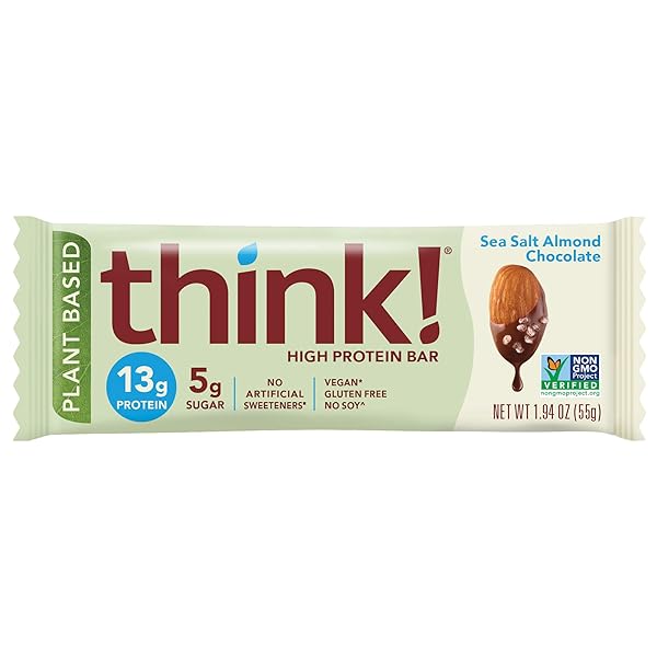 THINK!, VEGAN/PLANT BASED HIGH PROTEIN BARS – SEA...