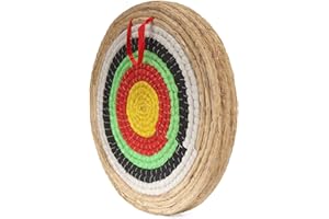 DOSTYLE Traditional Solid Straw Round Archery Target Shooting Bow Coloured Rope Target Face Three Layer for Shooting Practice