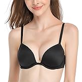 Deyllo Women’s Push Up Underwire Bra Super Padded T-Shirt Bra Add Two Cups
