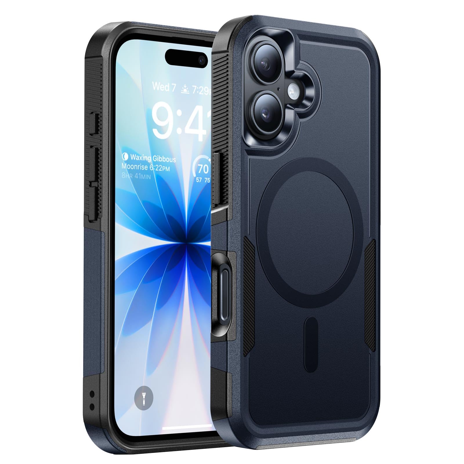 Photo 1 of DEVISELOVE Magnetic for iPhone 17 Case Military-Grade Shockproof, Rugged Phone Case, Heavy Duty Protection Cover [Compatible with MagSafe] Anti-Fingerprint Anti-Scratch for iPhone17 6.3", Blue