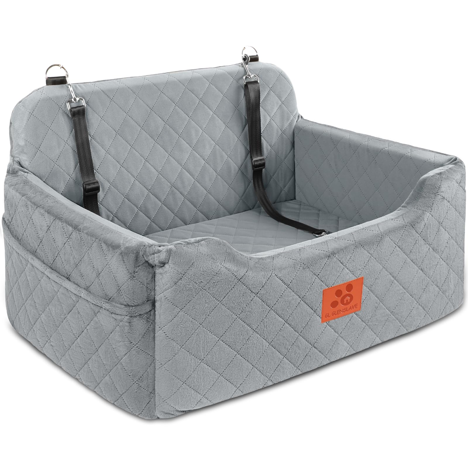 Photo 1 of ///DESCRIPTION AND PHOTO SIMILAR TO THE PRODUCT///GL GLENSLAVE Dog Car Seat for Medium/Large Dogs, Dog Booster Seat for Pet Under 50lbs or 2 Small, Detachable and Washable Pet Car Seat,Multi-Functional Pet Travel Bed for Backseat(Grey)