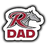 Rider University Broncs 4-Inch Proud Dad Die Cut Decal Officially Licensed Collegiate Product