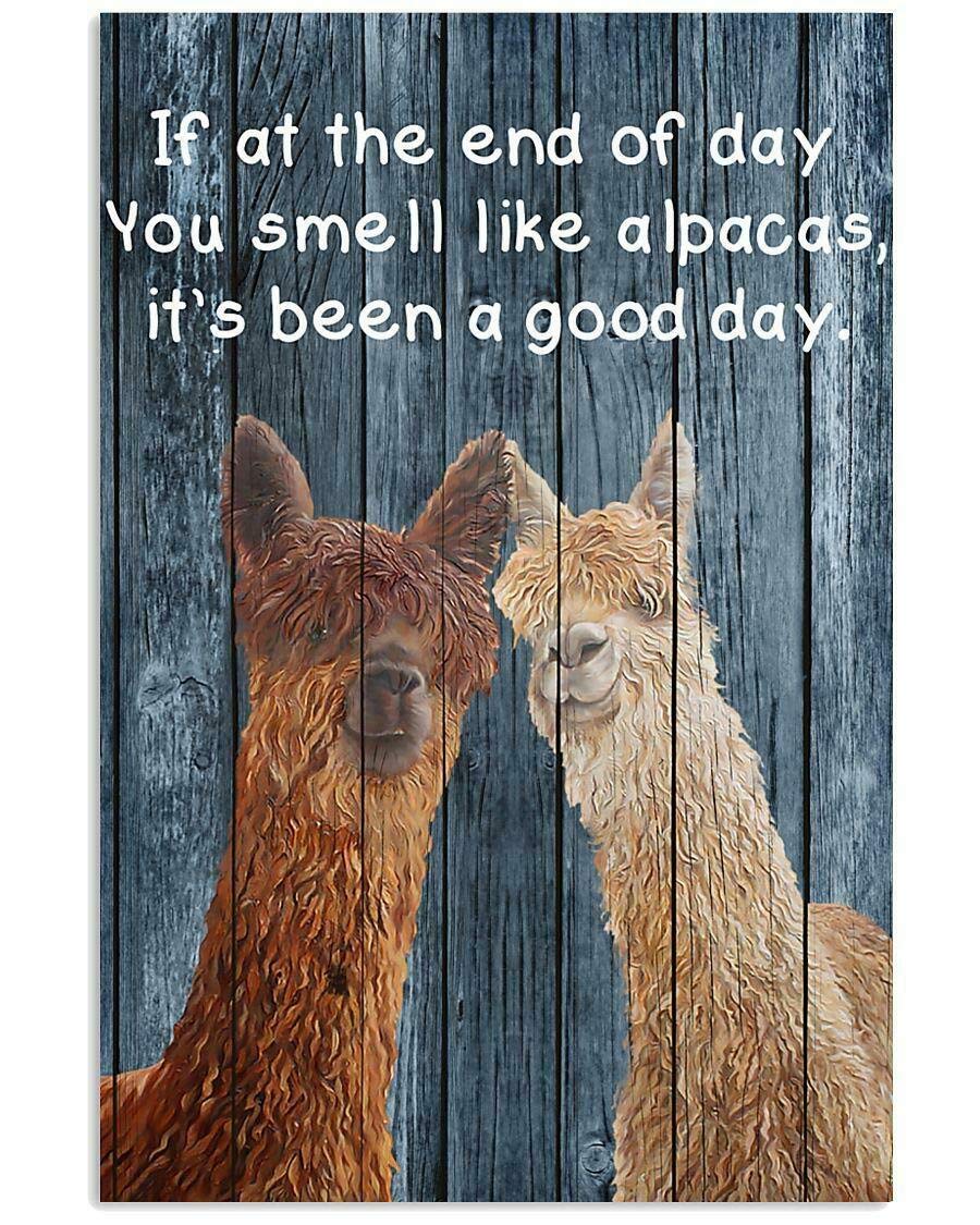 Bioprocess You Smell Like Alpaca Funny Wall Decor Poster Wall Art Decor Metal Sign Poster 8x12 inches