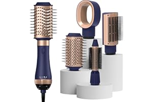 YITRUST 4 in 1 Hair Dryer Brush, Thermal Brush Hot Air Brush for Hair Styling, One Step Blow Dryer Brush and Volumizer with Round Brush Blow Dryer, Hair Straightening Brush, Curling Brush, Hair Styling Tools