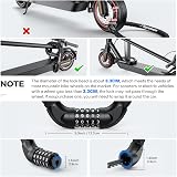 Sportneer Bike Lock 5-Digit Resettable Chain Lock High Security 6mm Mn Steel view 7
