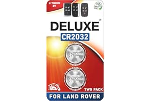 DELUXE BATTERIES Key Fob Replacement Batteries for Land Rover (2013-2025) Range Rover Discovery Evoque Defender Velar Sport (Pack of 2) Remote Fob (Check Fitment Guide)