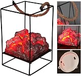 Keenso Bonfire Lamp Decor Iron Fireplace Light Safe Wide Application Room Type B view 3