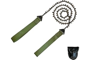Mastiff Gears® Pocket Chainsaw, 24 Inch Chain (33 Teeth), Ultimate Hand Saw Tool for Your Survival Gear or Emergency Kit, Ess