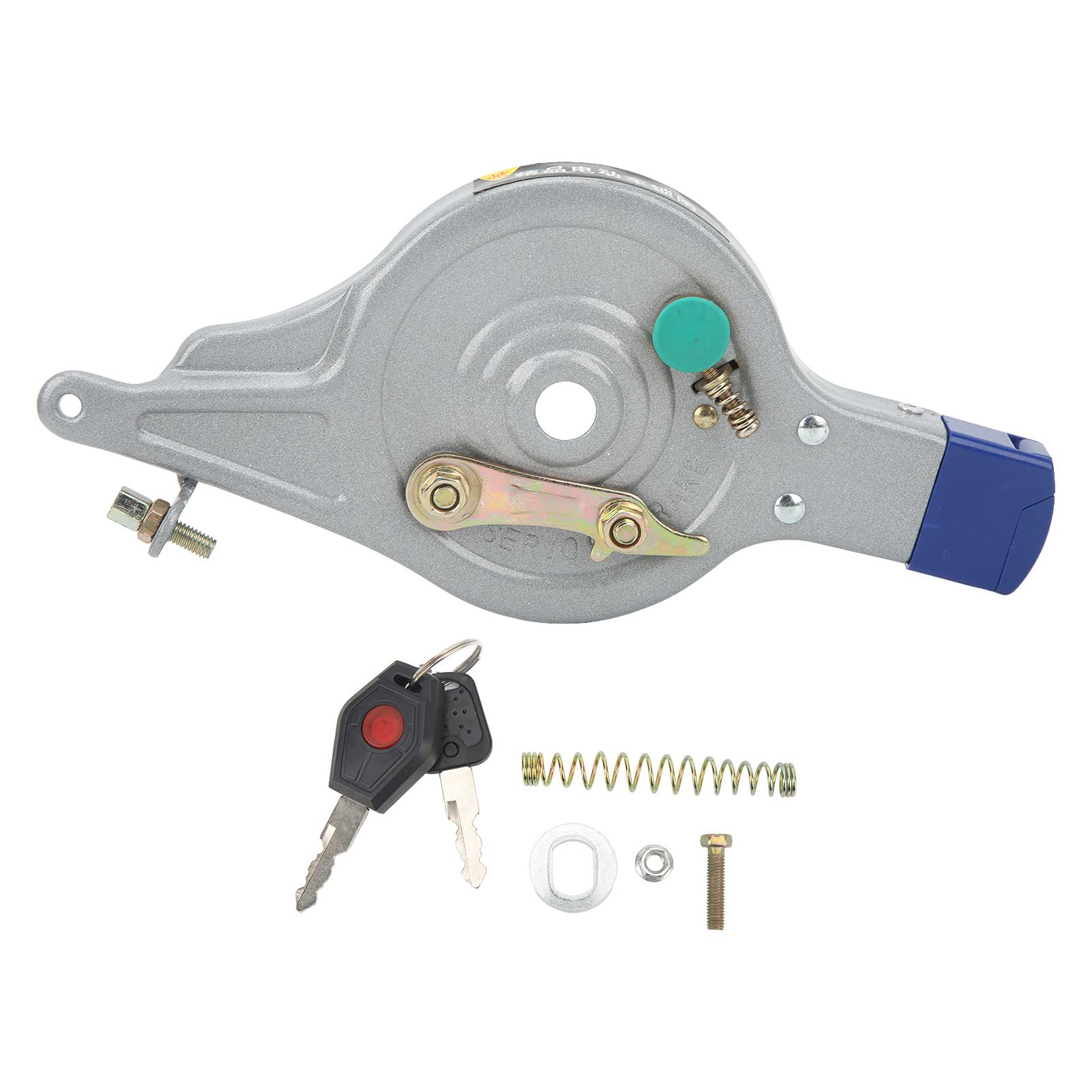 RiToEasysports Electric Bike Drum Brake Assembly, Aluminum Alloy Bike Rear Roller Brake Servo Brake with Keys for Bike Modification 90 Type Electric Bicycle Modification Accessories Ride