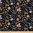 Stitch In Time Notions Black, Fabric by the Yard