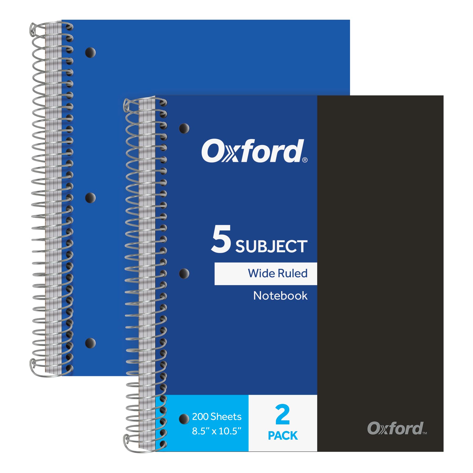 Oxford Tops 5-Subject Wire-Bound Notebook