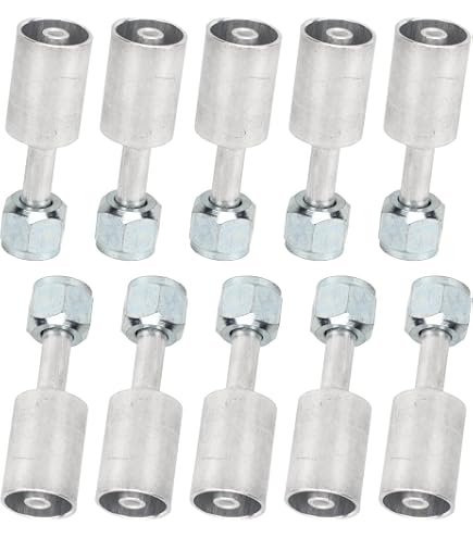 A/C Beadlock Fitting #6 To #8 Straight Hose Splice – Step Up/Step Down BL6105