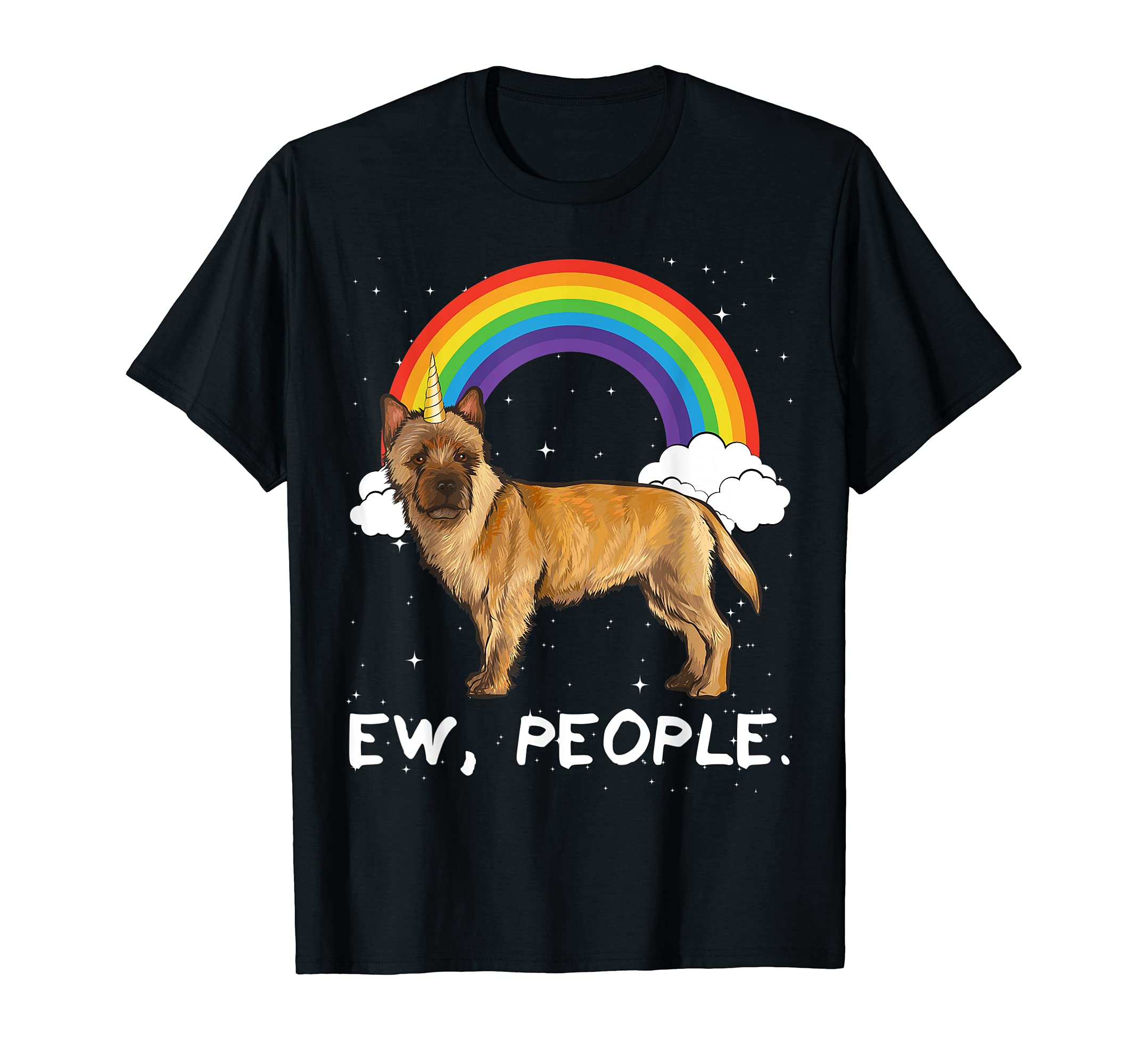 Rainbow Cairn Terrier Ew People Unicorn Dog T-Shirt