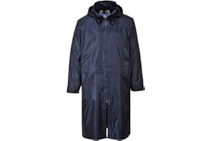 Portwest S438 Men's Lightweight Waterproof Classic Raincoat Long Rain Jacket