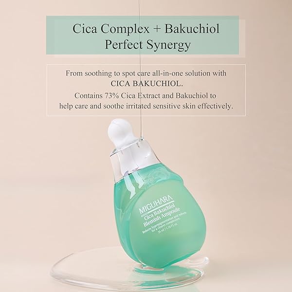 CICA BAKUCHIOL BLEMISH AMPOULE | KOREAN SKINCARE AMPOULE (35ML/1.18 FL.OZ.)