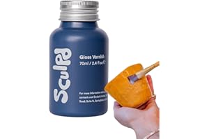 Sculpd 70 ml Air Dry Clay Glaze - Gloss, Scratch Resistant and Waterproof Gloss Varnish
