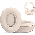 Replacement Ear Pads for Beats Studio 2 & Studio 3 Wired & Wireless Headphones, Ear Cushions, Headset Earpads, Ear Cups Cover with Soft Protein Leather-Pink