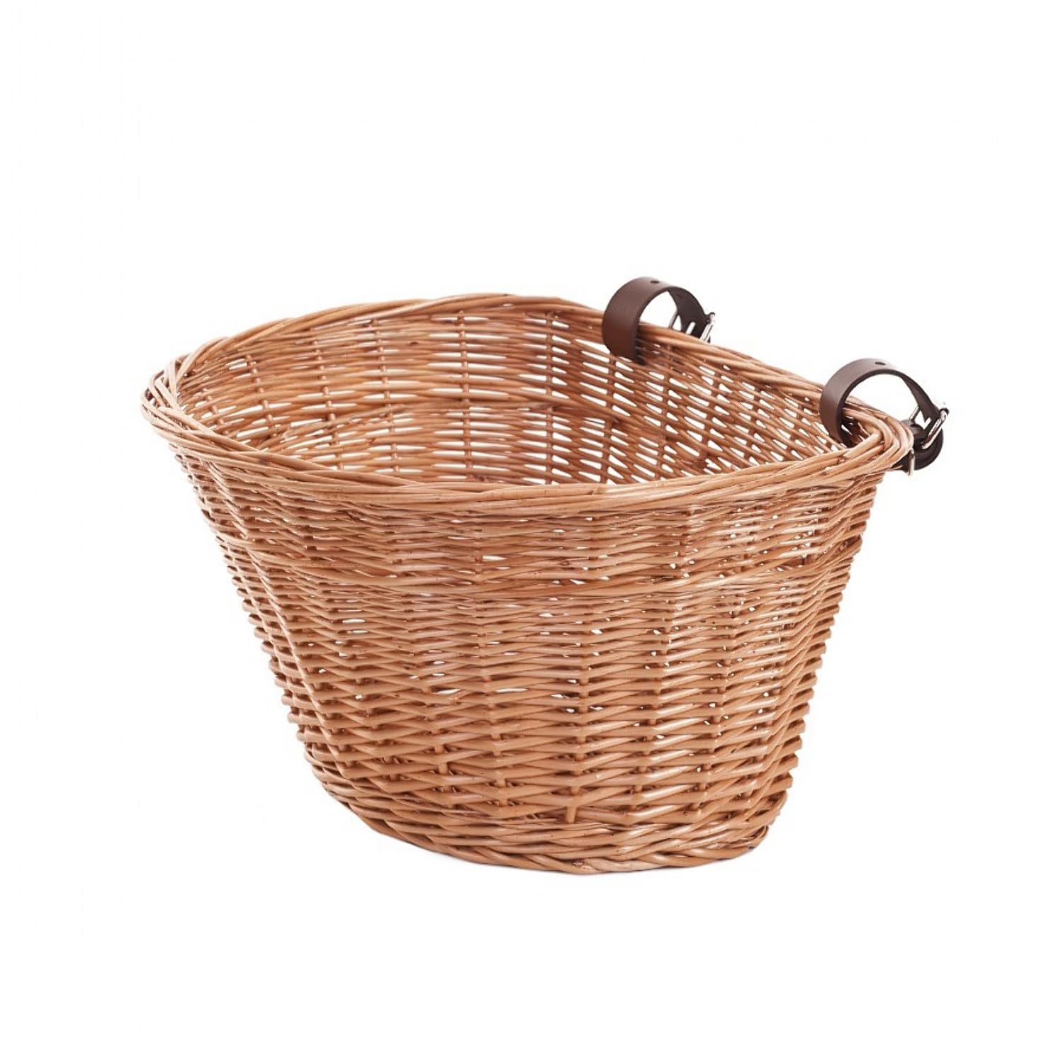 e-wicker24 1126-42 Wicker Bicycle Basket Honey Yellow 42 x 36 x 24 cm