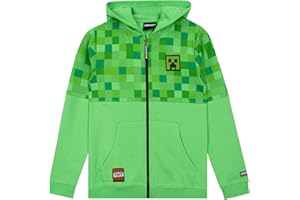 Minecraft Hoodie | Boys Hoodie | Boys Zip Up Hoodie | Cool Hoodies | Gaming Apparel | Sizes 6 to 14
