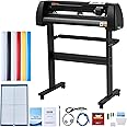 VEVOR 28-inch Cutting Machine for Vinyl, Features LCD Screen, Dual Adjustable Spring Rollers for Sign Crafting, Includes Signmaster for Creative Design & Cutting