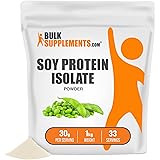BulkSupplements.com Soy Protein Isolate Powder - Unflavored, No Sugar Added, Gluten Free, Vegetarian & Vegan Protein Powder -