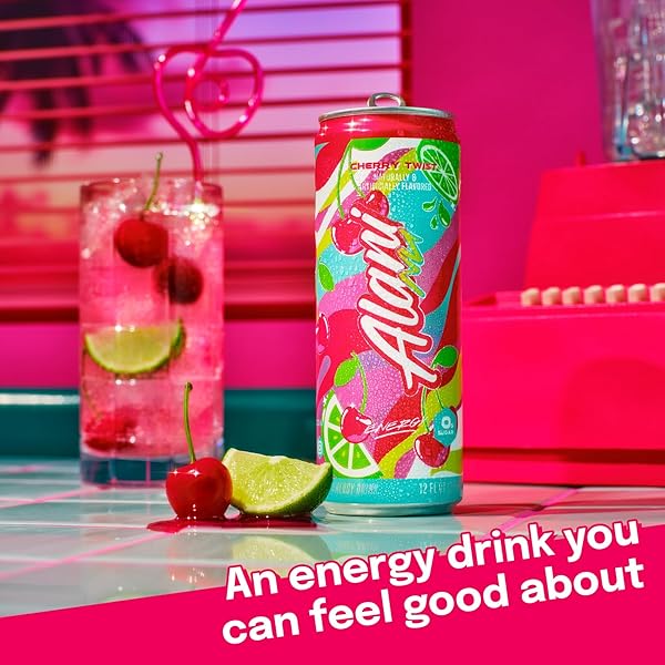ALANI NU CHERRY TWIST SUGAR FREE, LOW CALORIE ENERGY DRINKS | 200MG CAFFEINE | BIOTIN B VITAMINS | ZERO SUGAR | 15 CALORIES | 12 FL OZ CANS