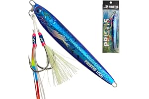 Pristis Angel Wings Vertical Jig, Saltwater Freshwater Fishing Lure for Tuna Grouper Cod Largemouth Striped Bass, Jigging Rod Metal Spoon Speed Pitch Fast Long Casting Sink, Deep Sea Fish