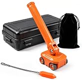 Magnetic Wire Puller, High-Strength Magnet Cable Puller with Stainless Steel Leader, 180&deg; Pivoting Ergonomic Handle, Multi-Function Stud Finder for Electrical Wall Wiring, Comes with Sturdy Case