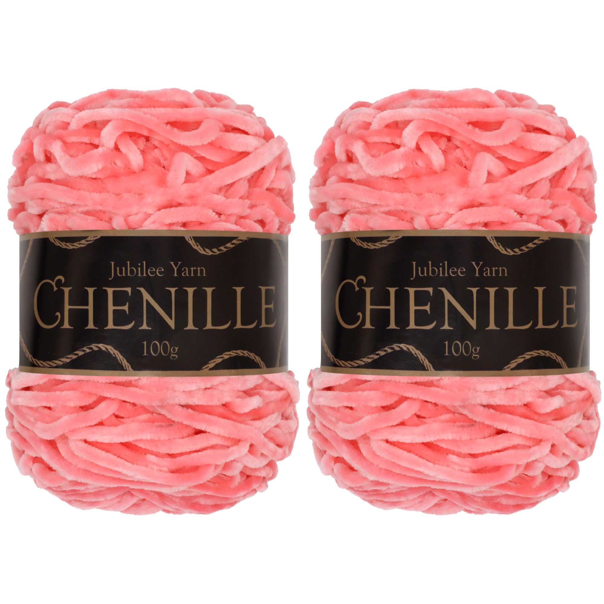 JubileeYarn Chenille Yarn - Worsted Weight - 100g/cake - Sweetheart - 2 Cakes — image 1