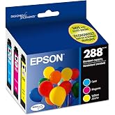 Epson 288 Genuine Ink Standard Capacity 3 Color Combo Pack T288520 | Works With XP-330 XP-340 XP-430 XP-434 XP-440 XP-446 Inkjet Printers