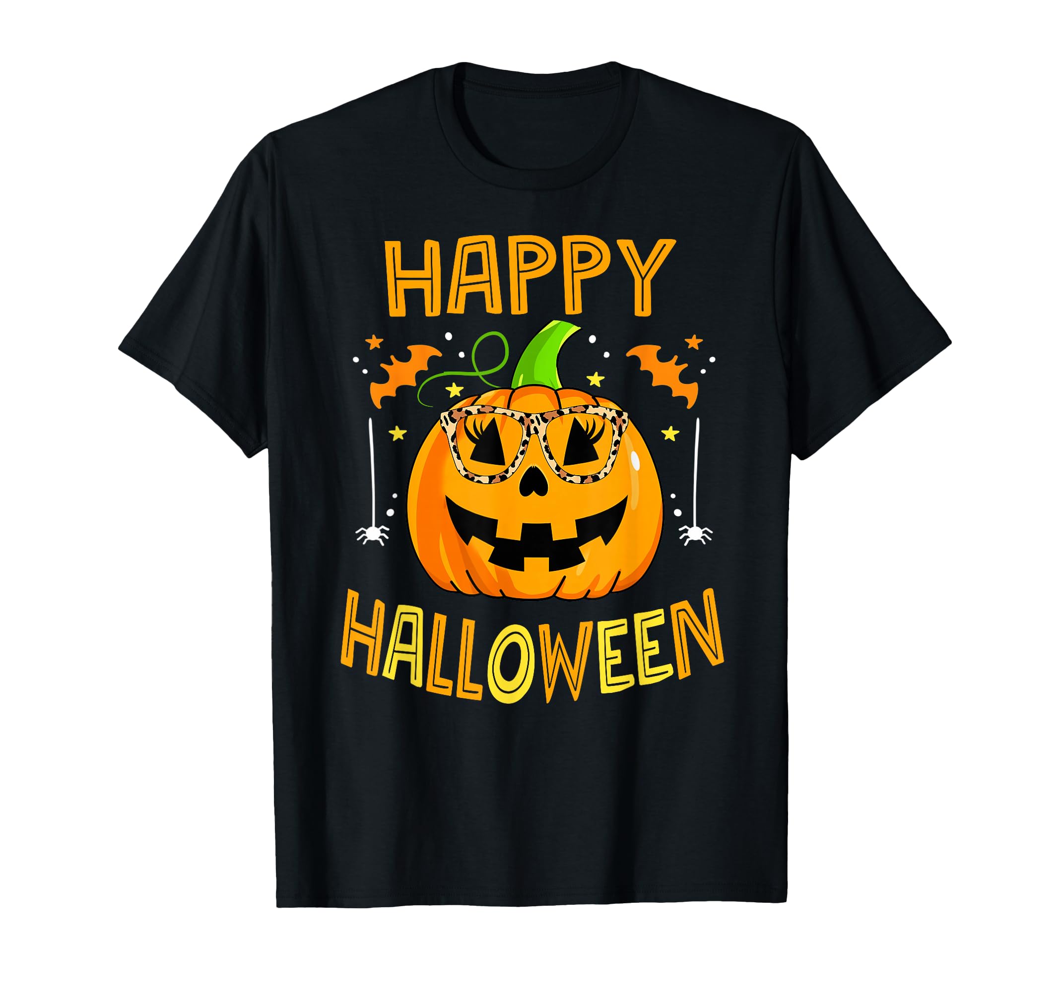 View 1 of **DIFFERENT COLOR**
Trick Or Treat Halloween Funny Pumpkin Happy Halloween 2025 T-Shirt, SMALL