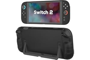 TIKOdirect Protective Case for Switch 2, Hard PC Slim Dockable Cover Case Designed for Switch 2 2025, Game Console and Joy Con Controllers, Black