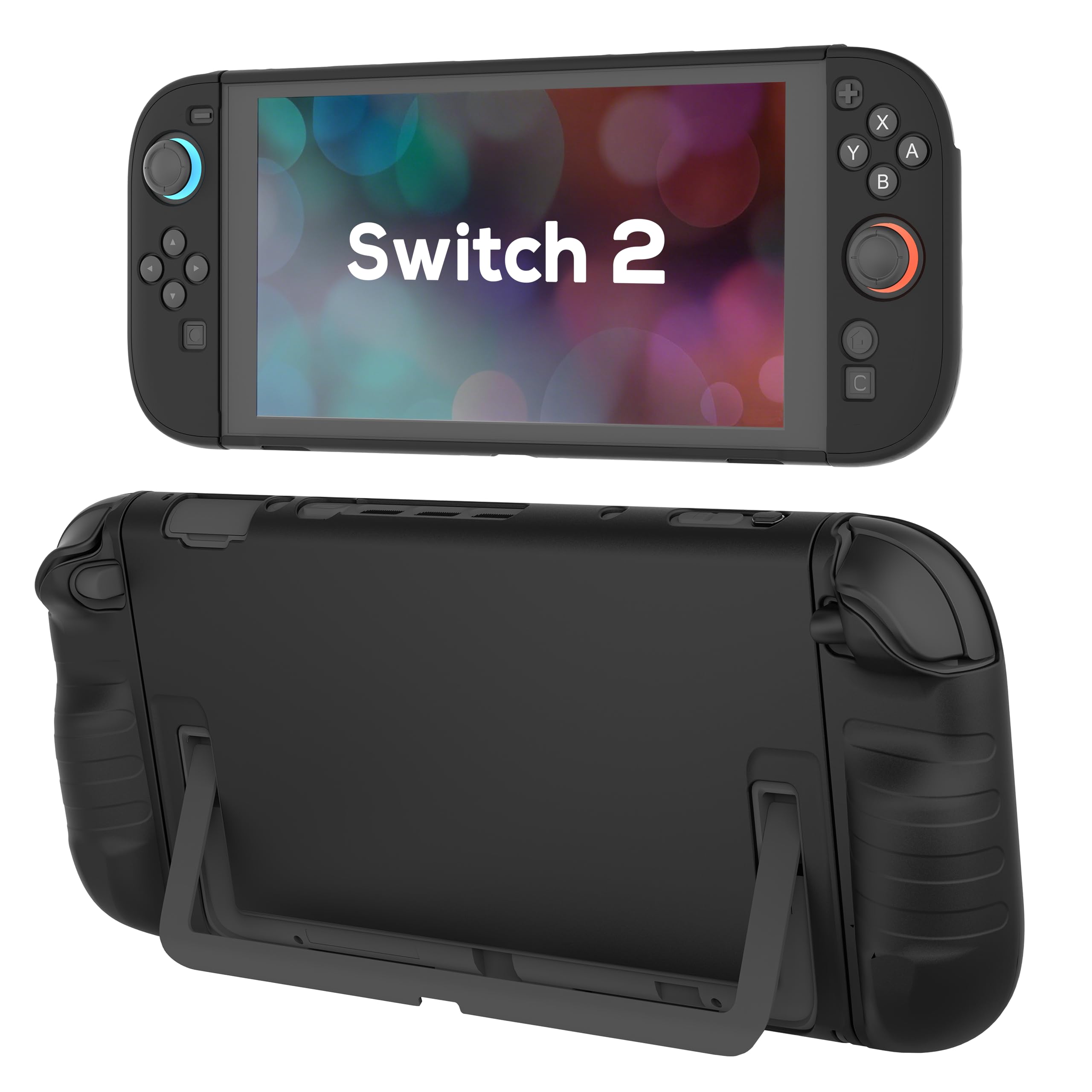 TIKOdirect Protective Case for Switch 2, Hard PC Slim Dockable Cover Case Designed for Switch 2 2025, Game Console and Joy Con Controllers, Black