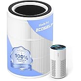Ecoself Genuine Ecoself Air Purifier Replacement Filter for HAP604, 3-In-1 Air Filter with Efficiency Activated Carbon Filtration System, 1 Pack, White