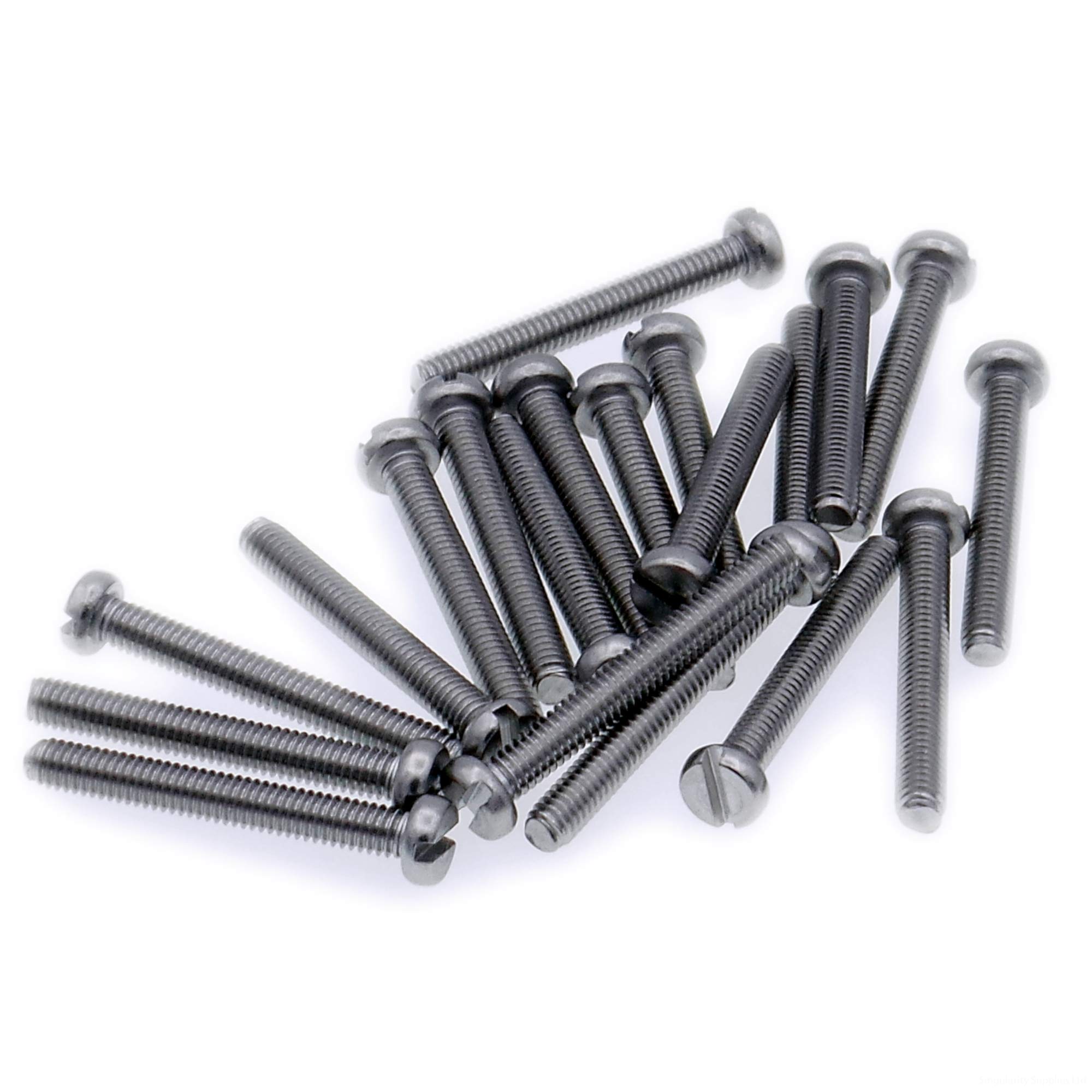 M4 (4mm x 28mm) Slot Cheese Machine Screw (Bolt) - Stainless Steel (A2) (Pack of 20)