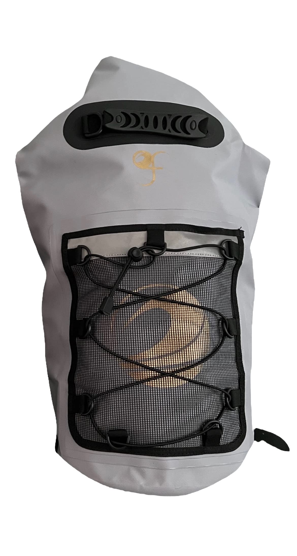 GF Golden Fleece Wave 30 Litre Waterproof Dry Bag, Heavy Duty Padded Shoulder Backpack Long Adjustable Rucksack Kayaking Boating Canoeing Fishing Rafting Swimming Camping Hiking Travel Sport Grey