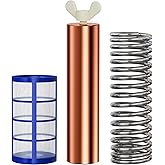 Troxlly Pool Ionizer Copper Replacement Kit (Enhanced Thickened Copper Rod) - Replacement Copper Anodes 4.13 x 0.98 Inch Universal Fit for Solar Ionizer, Complete Set with All Accessories