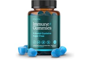 ETTA VITA World's First Sugar-Free NAC Gummies, N-Acetyl Cysteine Supplement (MCT-Oil Coated for Absorption) NAC Supplement for Respiratory Health, Liver Detox & Cleanse, Kidney, Antioxidant Support, Vegan 60ct