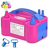 IDAODAN Electric Balloon Pump, Portable Electric Balloon Blower Machine Inflator Air Pump for Party Decorations